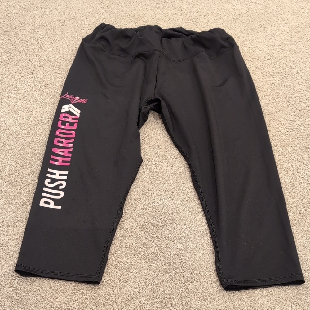 Black Push Harder Leggings